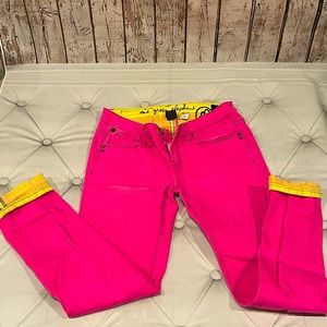 One green elephant pink jeans